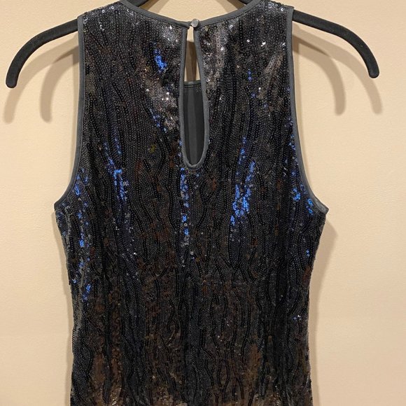 Banana Republic Black Sequin Sleeveless Top - Holiday - Picture 4 of 4